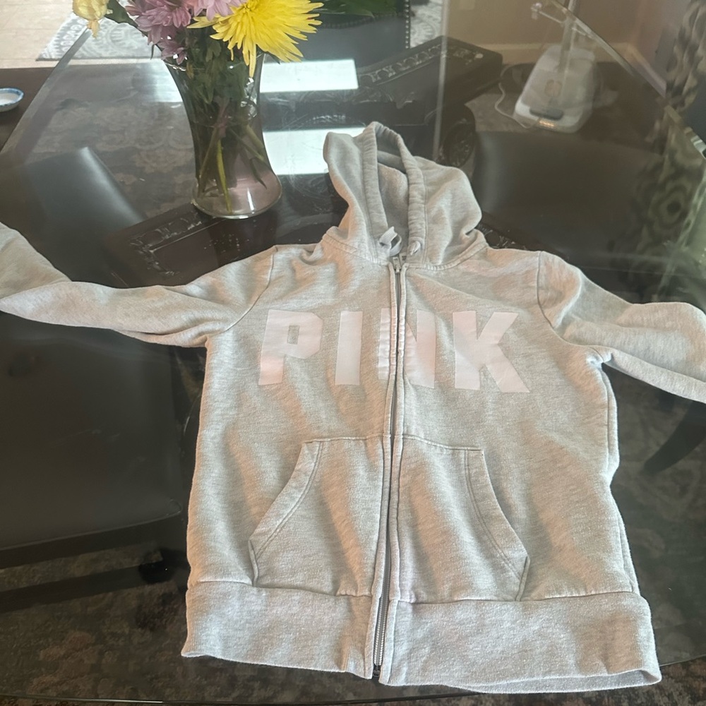 PINK Victoria's Secret Gray Athletic Hoodie